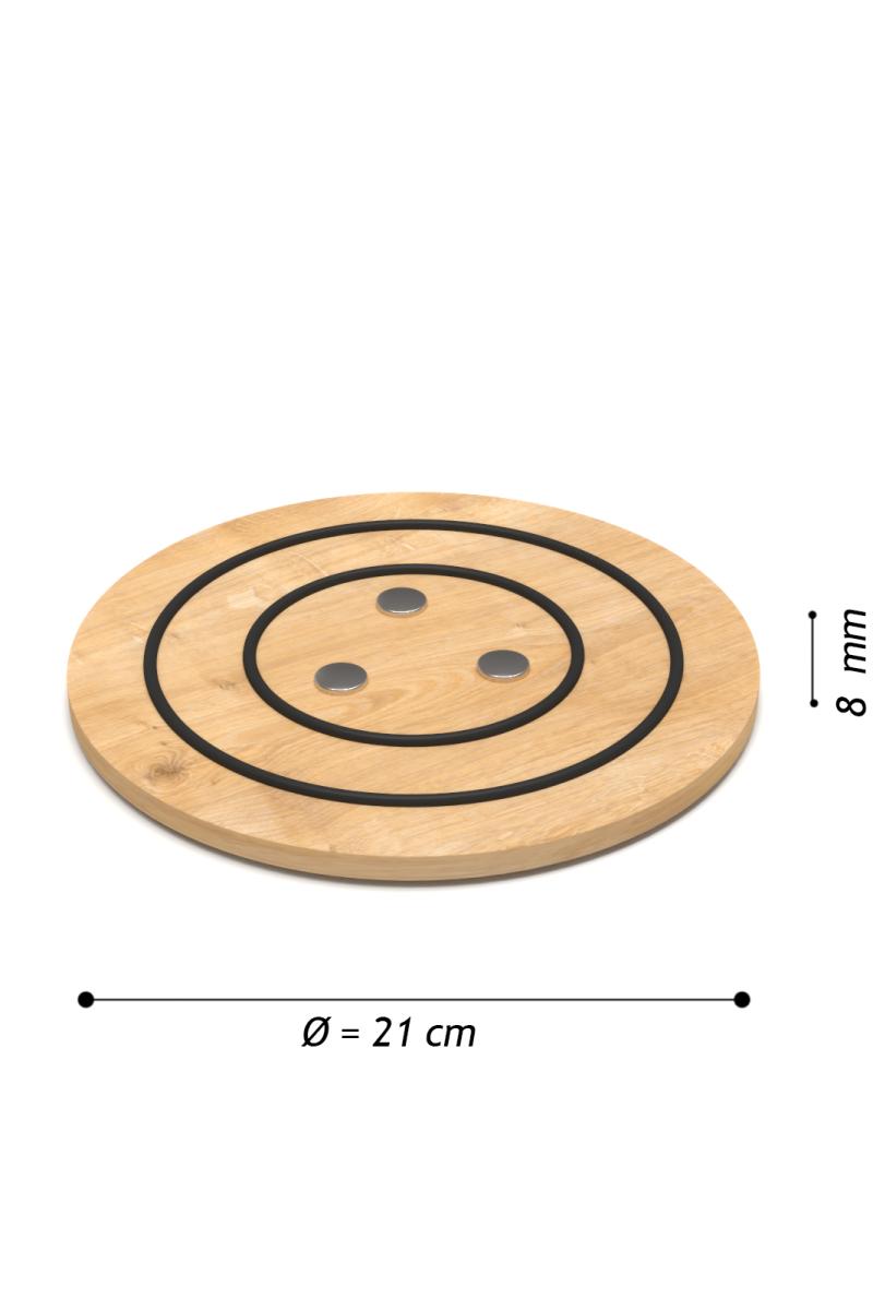 Long Way mıknatıslı nihale , tava çaydanlık altlığı (21 Cm çapında )